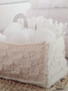 how to knit storage baskets