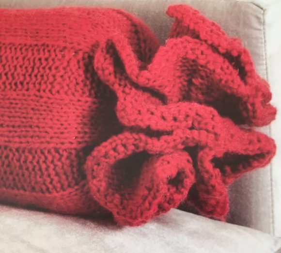 how to knit a cushion