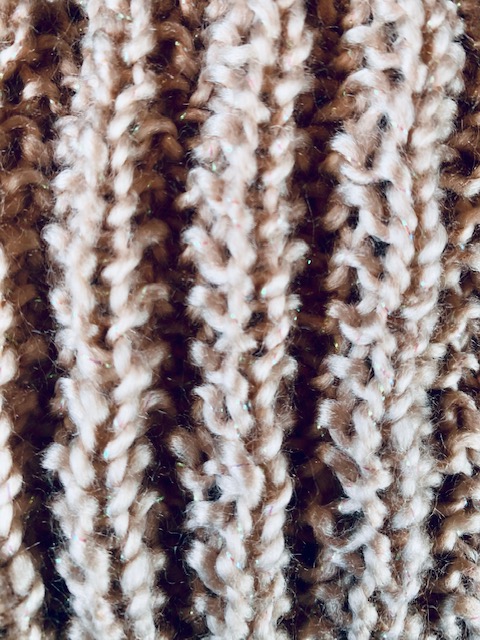 mock English rib knitting stitch